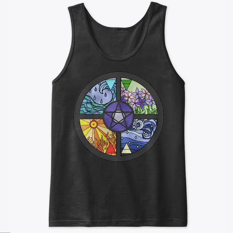 Stained Glass Pentacle