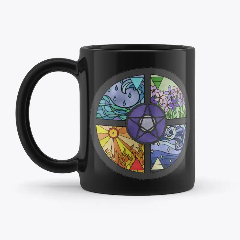 Stained Glass Pentacle