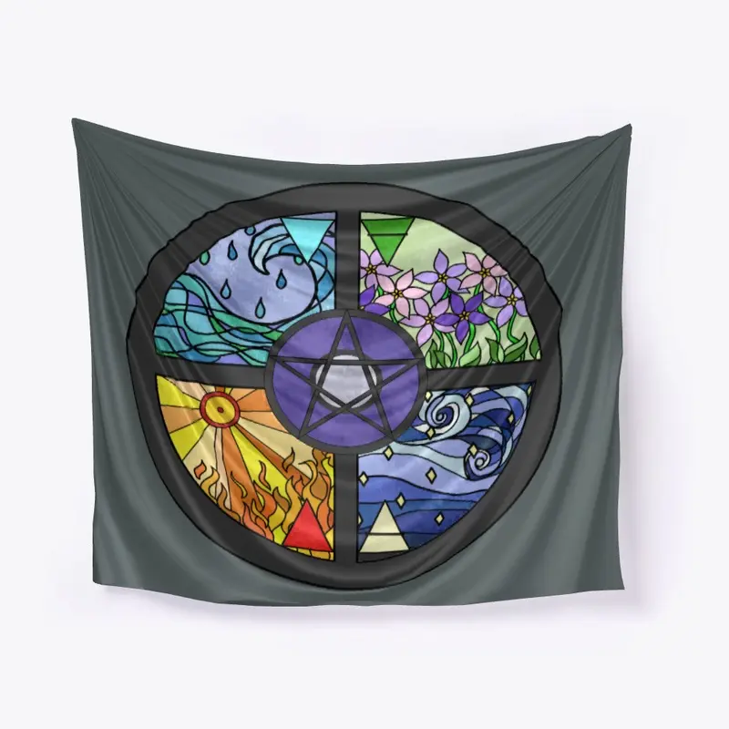 Stained Glass Pentacle