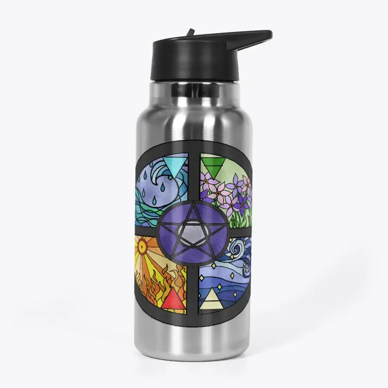 Stained Glass Pentacle